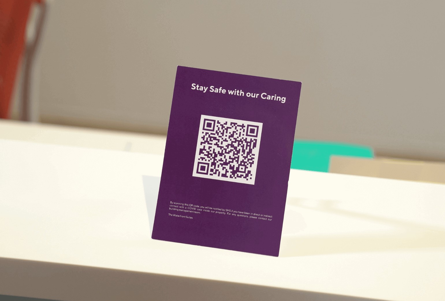 QR codes used for COVID tracing and recognition purposes